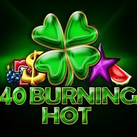 40 Burning Hot online game logo by Amusnet Interactive on privecasinoo.com