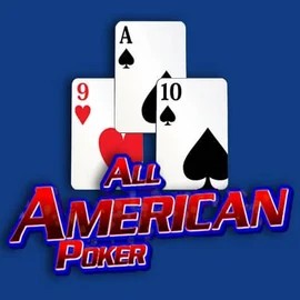 All American Poker slot logo by RTG (Reel Time Gaming) at Prive Casino