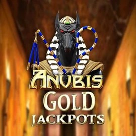 Anubis Gold Jackpots online game logo by Inspired Gaming on privecasinoo.com