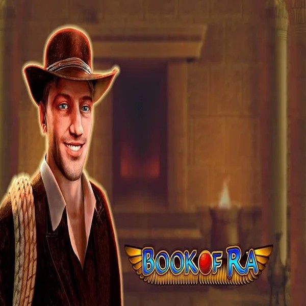 Book of Ra online game logo by Greentube on privecasinoo.com