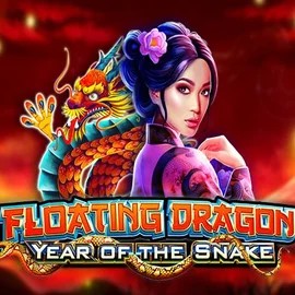 Floating Dragon Year of the Snake slot logo by Pragmatic Play at Prive Casino