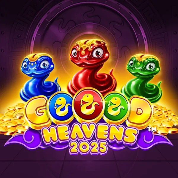 Goood Heavens slot logo by Rarestone Gaming at Prive Casino
