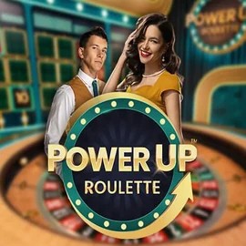 Official Live Casino logo: PowerUP Roulette by Pragmatic Play at Prive Casino