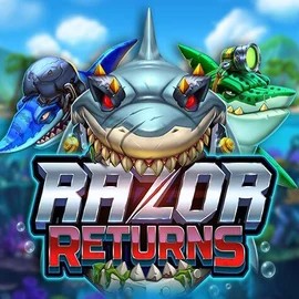 Razor Returns online game logo by Push Gaming on privecasinoo.com