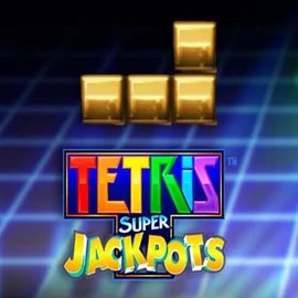 Tetris Super Jackpots slot visual from WMS available on privecasinoo.com