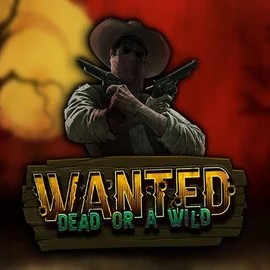 Wanted Dead or a Wild slot logo by Hacksaw Gaming at Prive Casino